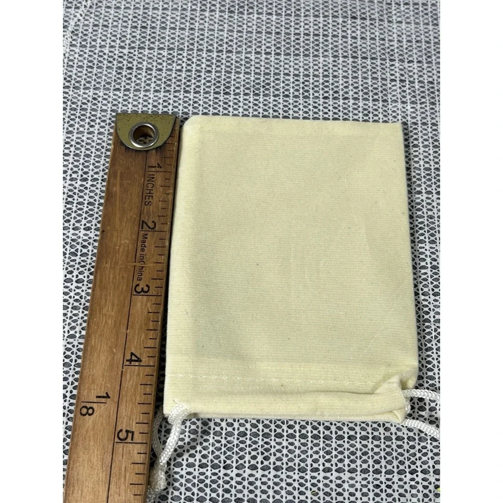 Crafts 4.5x3.5 Cream Velvet Bags -45 Small Velvet Drawstring Pouches Bulk